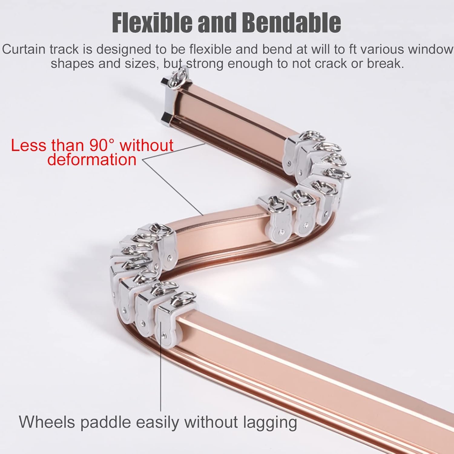 フレキシブルスライドカーテントラックシステム、アルミ製湾曲シャワー