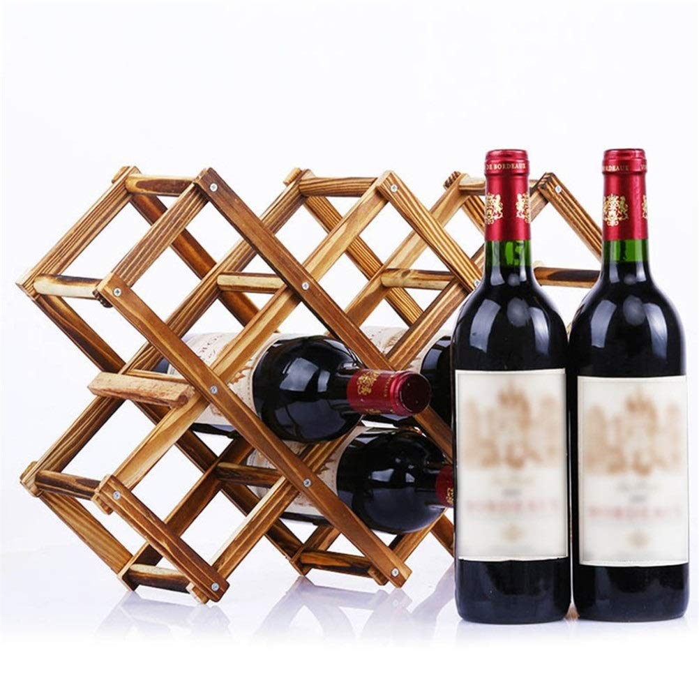Estante de vino de madera LWX para botellas de diseño creativo 8