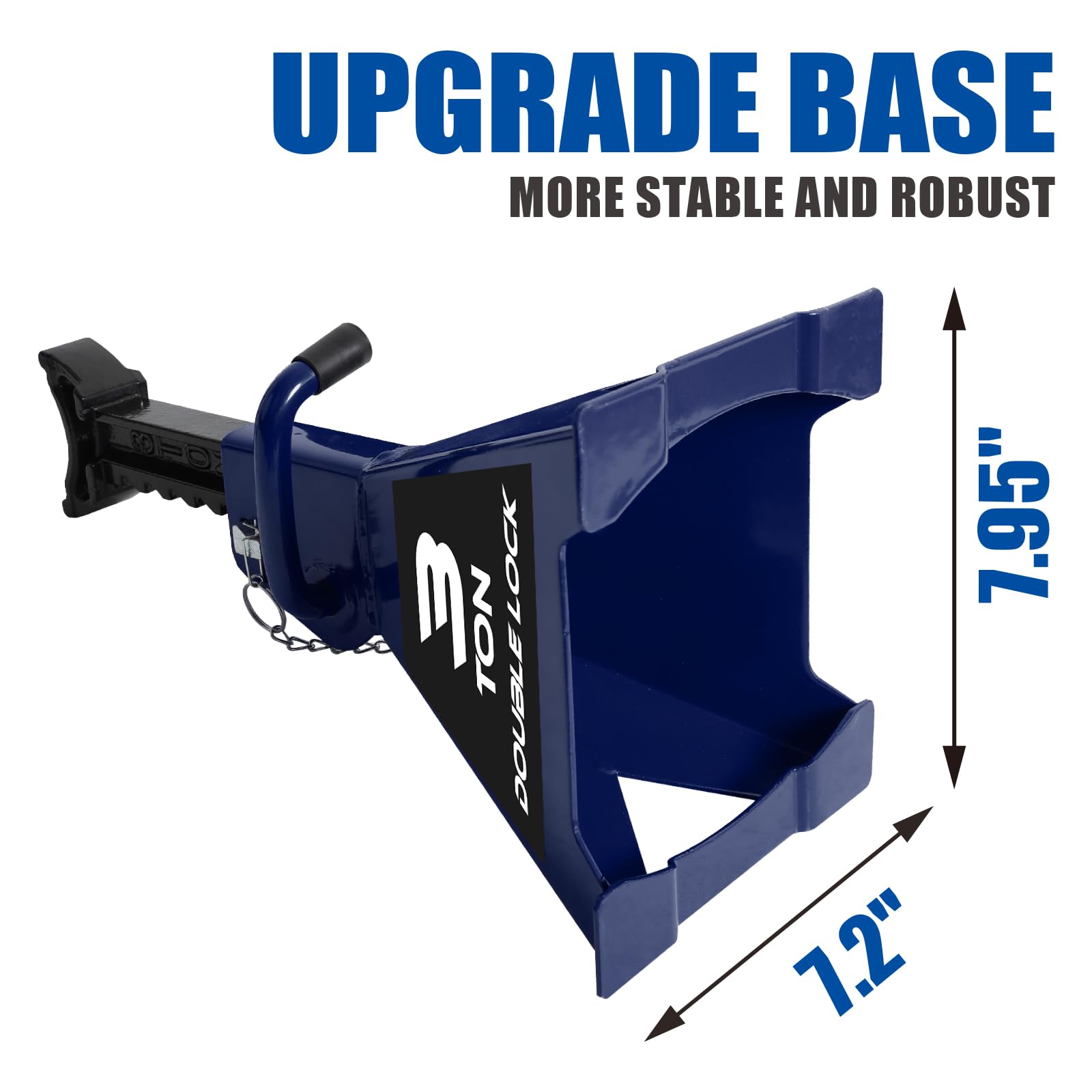 TCE AT43005AU Torin Steel Heavy Duty Jack Stands: Double Locking Pins, 3 Ton (6,000 lb) Capacity, Blue, 1 Pair (2 Pack)