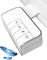 Hibbent Bidet Toilet Attachment - Non-Electric Dual Nozzle Front & Rear Wash, Adjustable Pressure, Self-Cleaning Sprayer, White