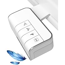 Hibbent Bidet Attachment for Toilet, Non-Electric Dual Nozzle for Frontal &amp; Rear Wash, Adjustable Water Pressure Control, Fresh Water Bidet Toilet Seat, Self Cleaning Water Sprayer, White