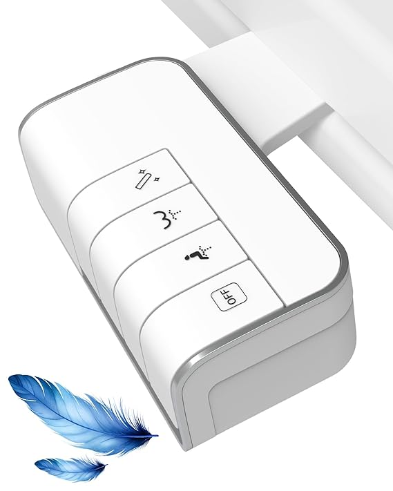 Hibbent Bidet Attachment for Toilet, Non-Electric Dual Nozzle for Frontal & Rear Wash, Adjustabl...