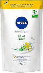 NIVEA Sabonete Líquido Refil Erva Doce 200ml - Fragrância refrescante de erva-doce, sensação de pele macia e hidratada
