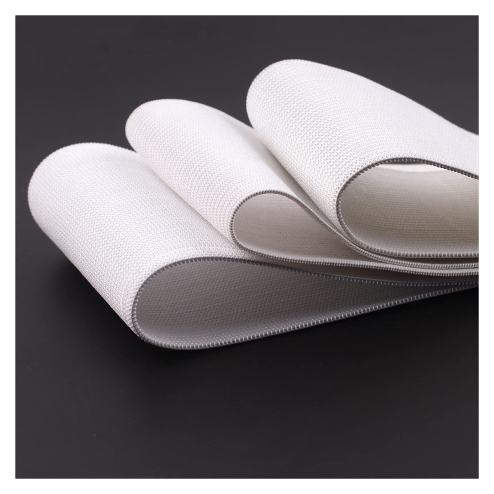 Elastici Bobina 2 metri / lotto Pantaloni piatti super larghi pantaloni elastici nastro elastici in vita ispessimento in lattice in lattice Borse elasticizzate per cucire ( Color : White , Size : 250m