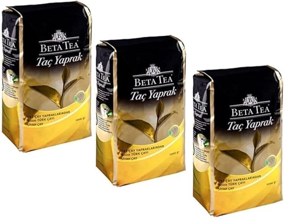Beta Tea Crown Leaf Turkish Tea 1000 Gr X 3 Pieces