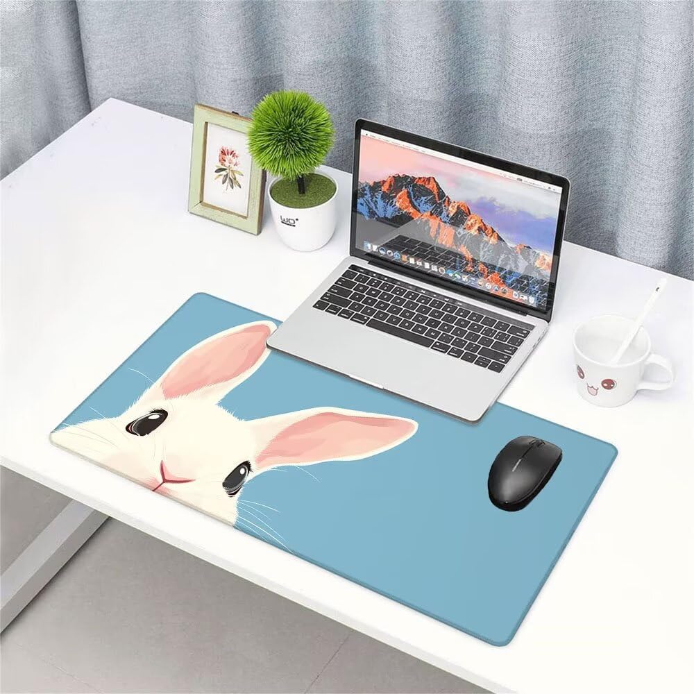 Podkładka na biurko, niebieska, XXL, 1200 x 600 x 3 mm, podkładka pod mysz, dla graczy, akcesoria na biurko, antypoślizgowa podkładka, poprawia precyzję i prędkość, do gier i biura, f-191