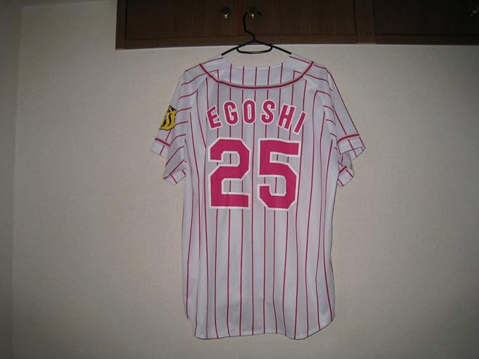 Amazon Co Jp 江越選手 ユニフォームシャツ ナンバージャージ 阪神タイガース Npbプロ野球 ピンク系 レディース女性女子 ホビー 通販
