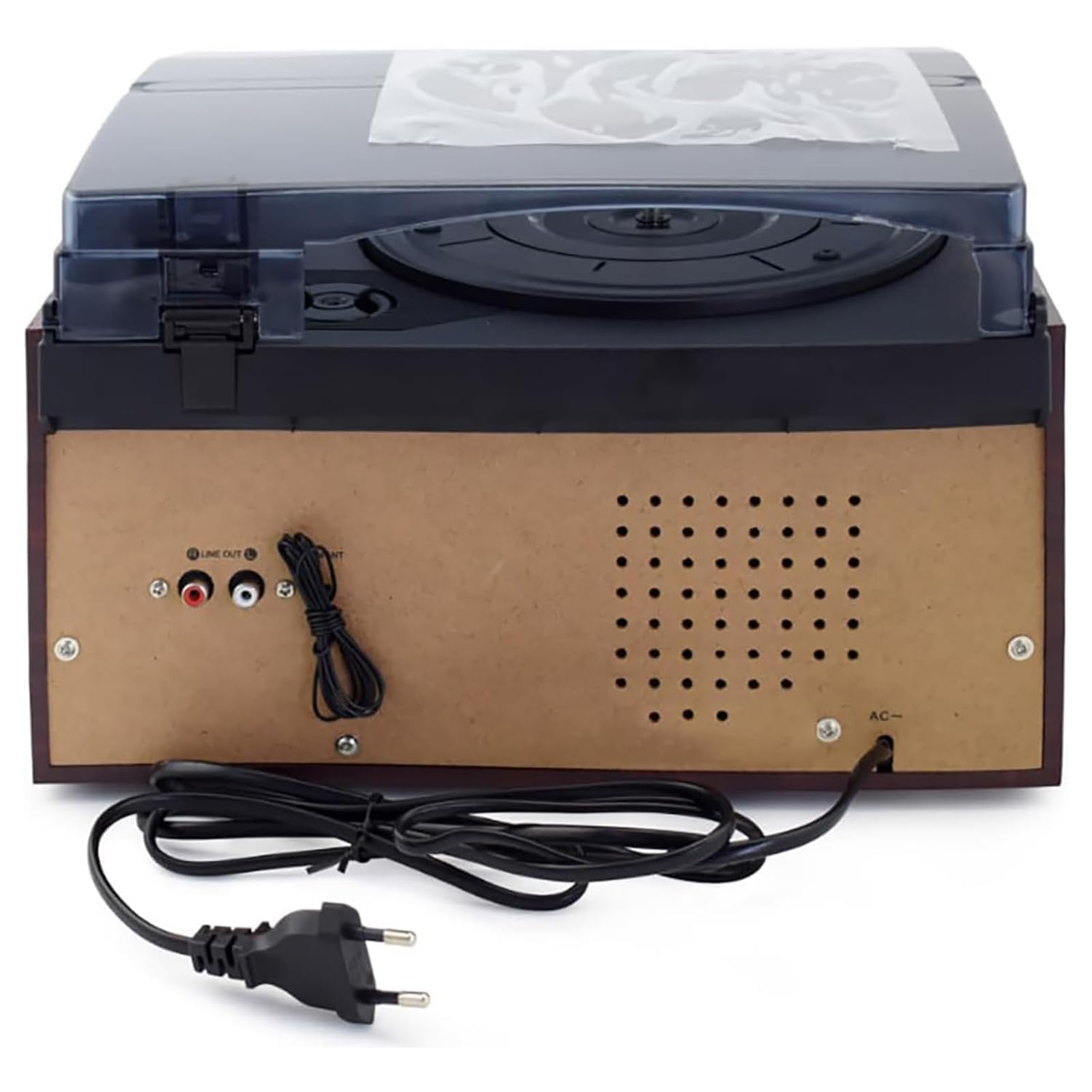 Giradischi Vinile, Giradischi a 3 Velocità con CD Cassetta Bluetooth | Giradischi Vintage con 33/45/78 RPM, Radio AM/FM, Altoparlanti Integrati, Audio Wireless Bluetooth per Musica Vinile CD(D)