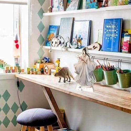 Miniatura 5 de Ginkago Juguetes de licencia de acrílico para niños, modelo de figura de Xie Lian, decoración de escritorio de doble cara, juguetes de anime