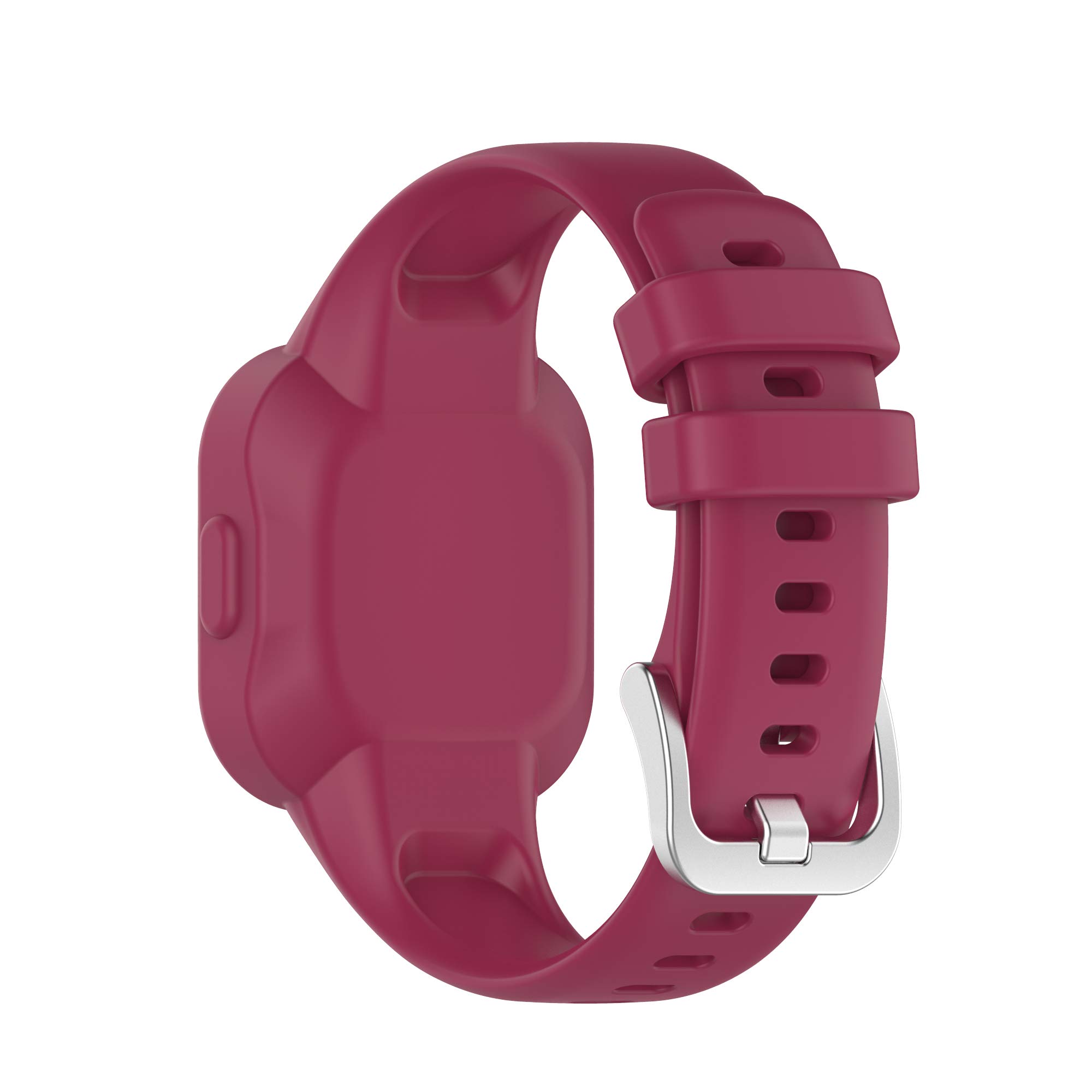 REYDA Silicone Strap Compatible for Garmin Vivofit jr.3, Soft Flexible Breathable Silicone Watch Strap Sport Wristband Metal Buckle Bracelet Replacement Strap for Garmin Vivofit jr.3 Fitness Tracker