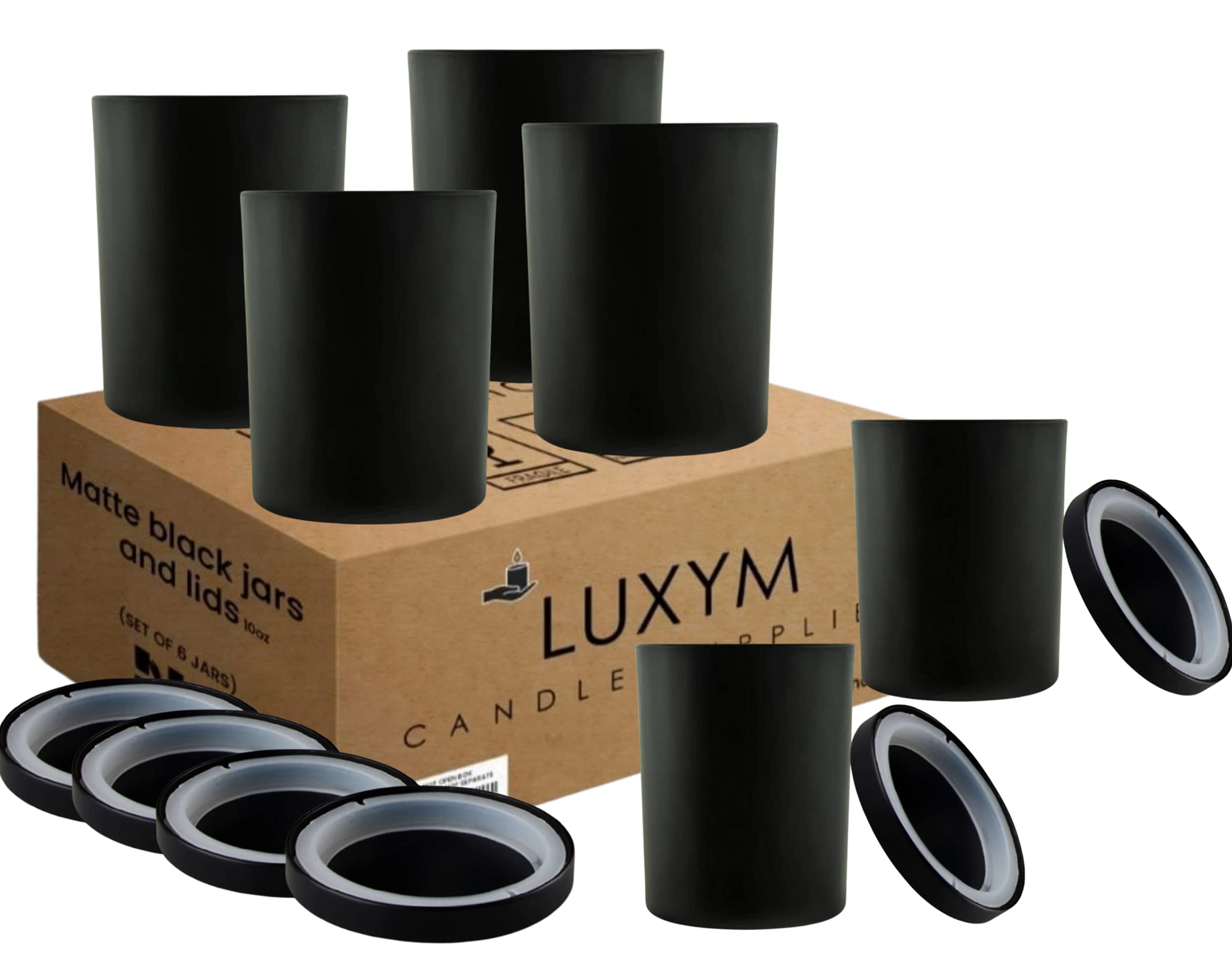 10 Oz Candle Jars for Making Candles Candle Jars with lids Candle