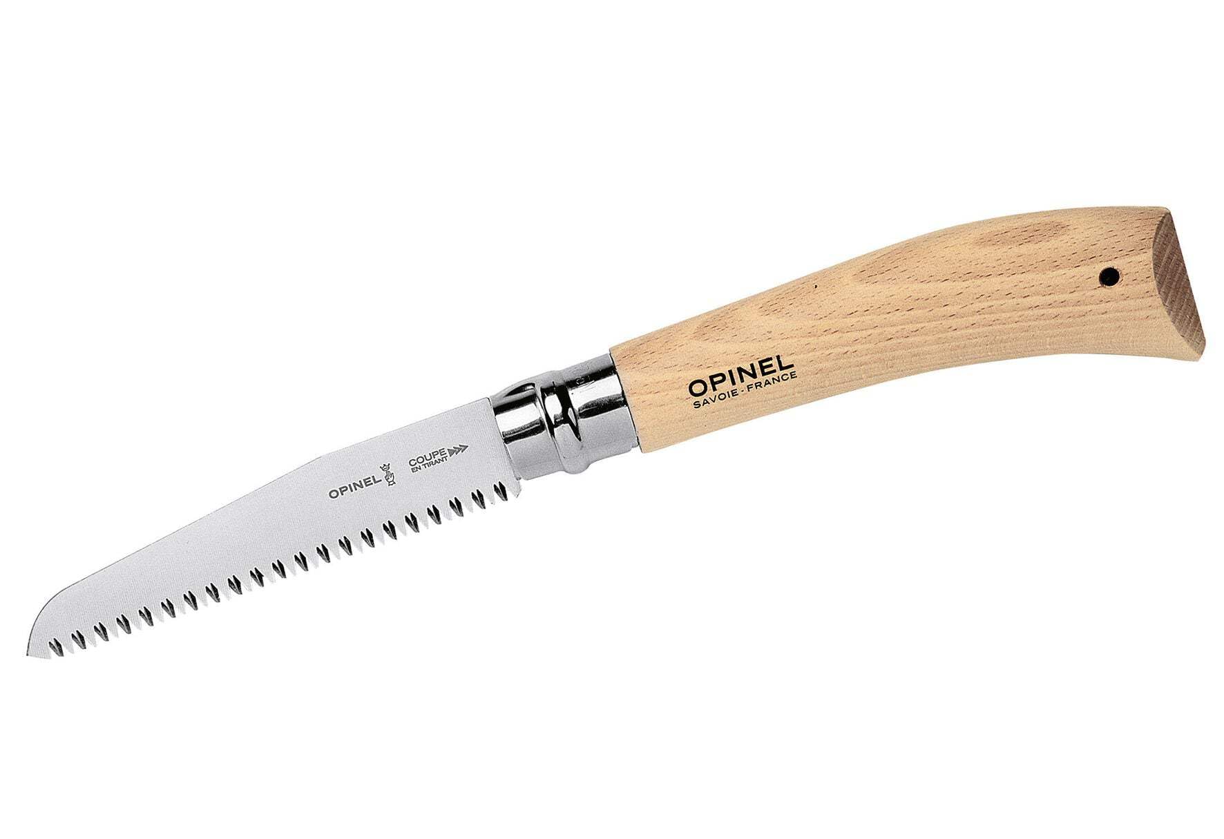 Opinel N. 12, Segaccio Serramanico in Acciaio Carbonio per Legno Beige