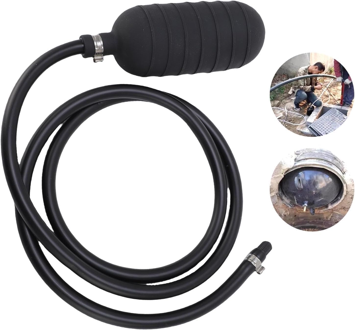 Bouchon de Tuyau Gonflable, Eau en PVC Fermer avec élasticité Supérieure, pour L'entretien des Pipelines, les égouts et les Systèmes de Drainage (150 mm)