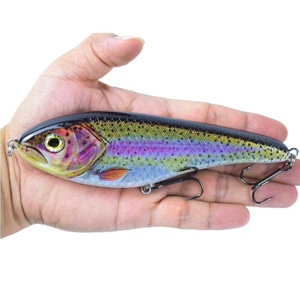 Amazon.co.jp: ルアー ジャークベイト ビッグベイト 15cm 81g #6