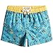 MaaMgic Costume da Bagno Pantaloncini da Bagno Estivi per Ragazzini Bambini Foderate in Rete Asciugatura Rapida Multi Colori, Lumaca Giallo Blu, 4 Anni