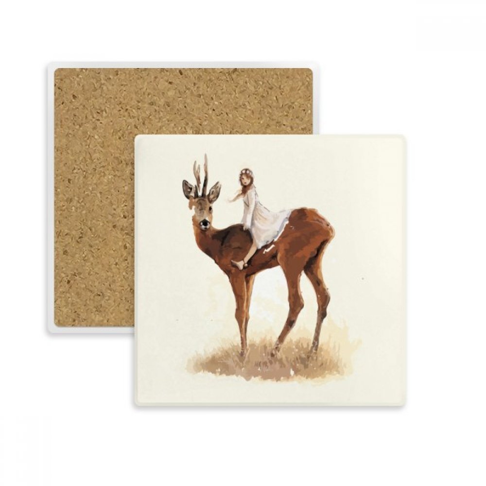 Coaster cerf en pierre pour protéger la table basse lors du café