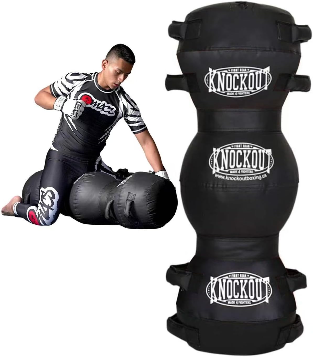 MACS Filled Ground and Pound Grappling Dummy for MMA Submission Fitness Punching Kickboxing Tackling BJJ Training Boxing Wrestling Practice Kids and Adults 45lbs and 25lbs (Ready to Use)