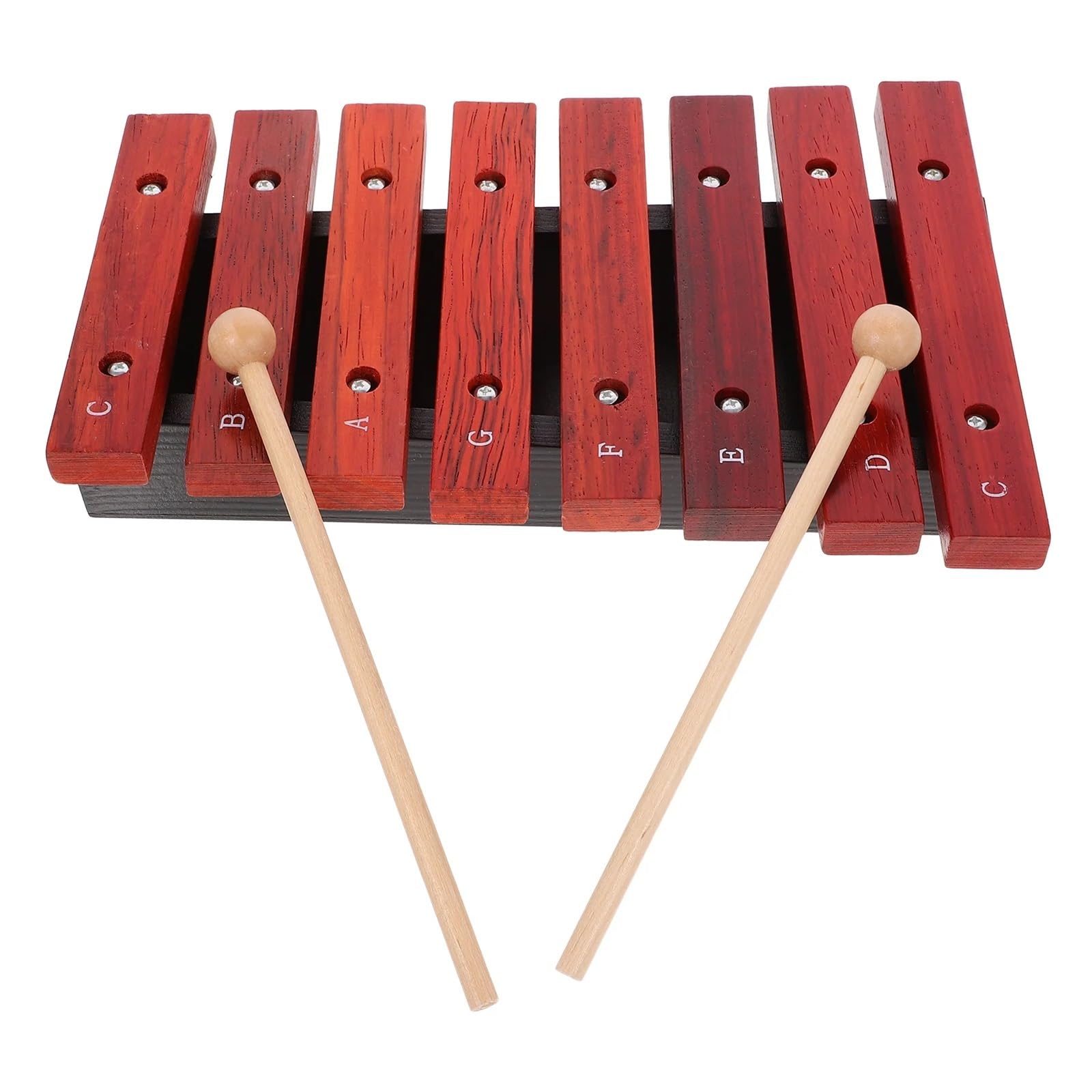 Xilófono Xilófono de madera de ocho notas, instrumentos musicales de percusión