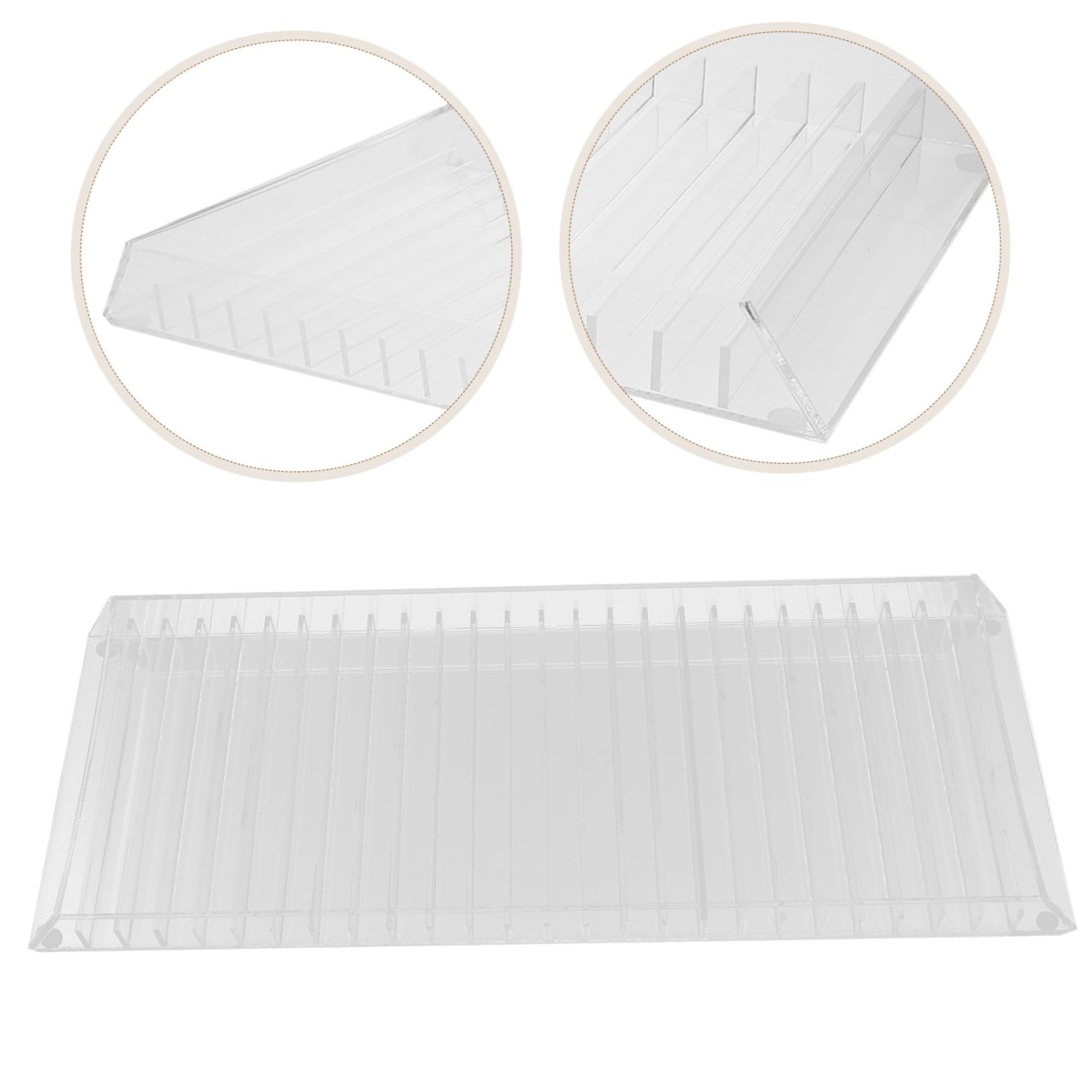 BESPORTBLE Organizzatore per CD in Acrilico Trasparente Porta Dischi da Gioco Contenitore per Dischi in Vinile Supporto per CD da Scaffale Tavolo Organizer per Archiviazione e Organizzazione