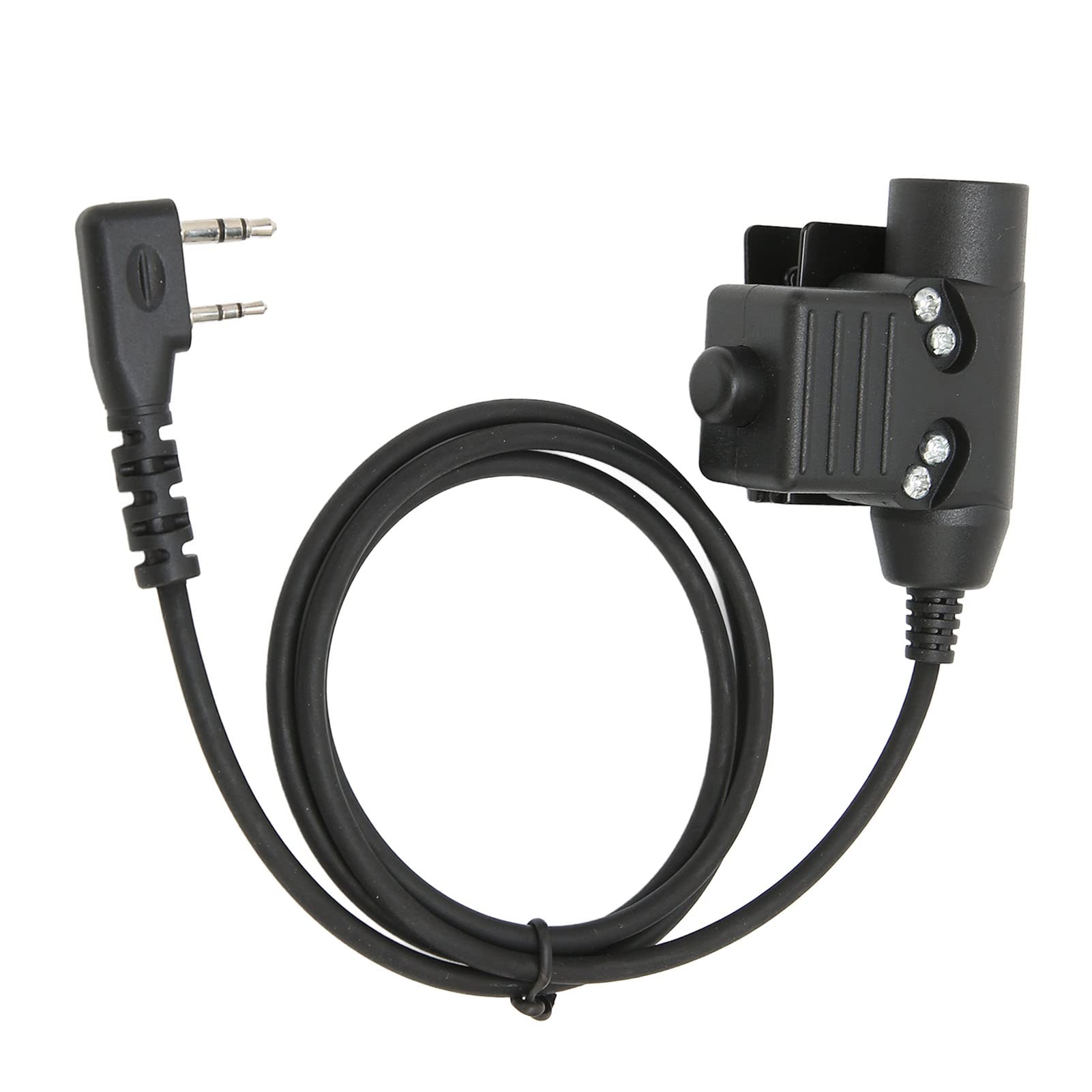 Auriculares Tácticos con Micrófono de Garganta, Auriculares WalkieTalkie de Radio Ajustables con Reducción de Ruido con U94 PTT para TK-3107, para UV-5R BF-888S/WLN KD-C1 Y Otros Walki
