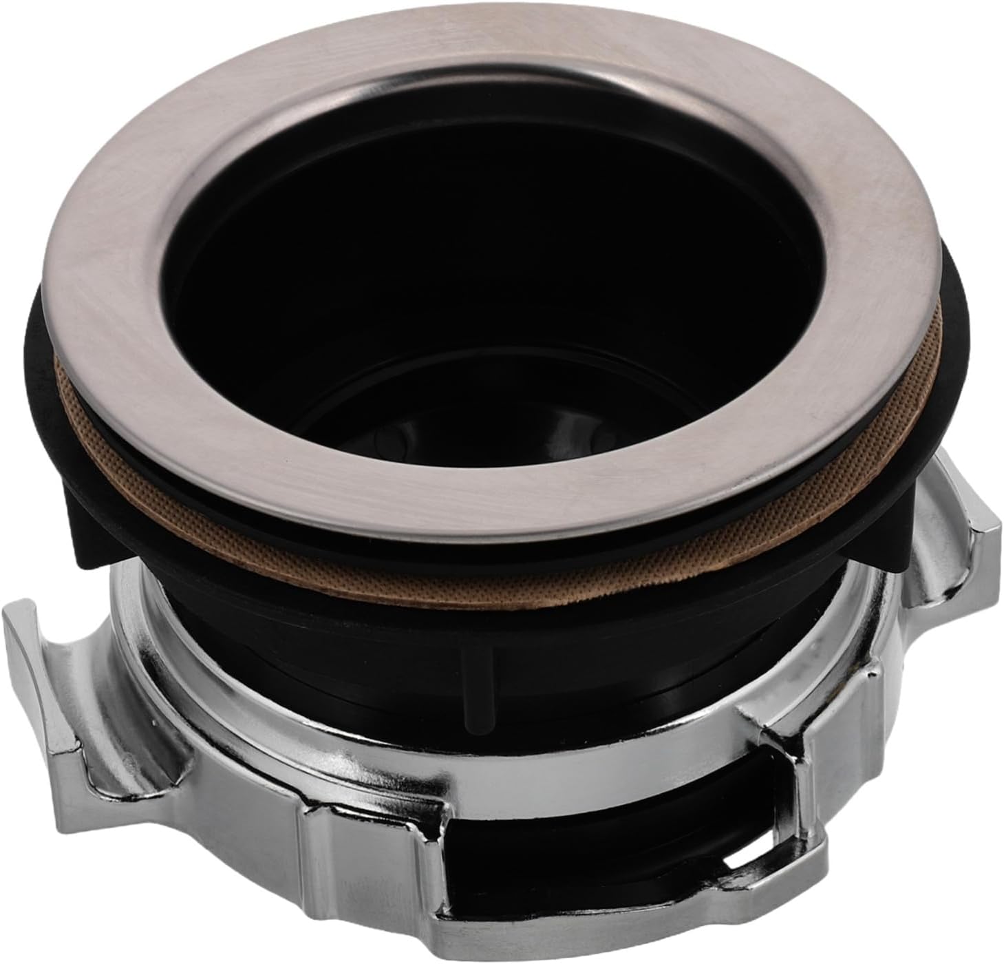Uonlytech Stainless Steel Waste Disposal Flange Splash Guard Garbage Disposal Parts for Secure Locking and Clean Kitchen Environment