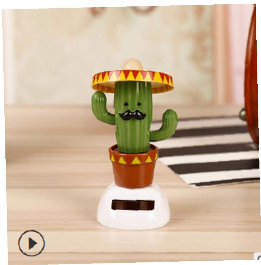 Lavalink Cactus Solar Swinging Dolls Powered Nodding Shaking Head Toys Desktop Home Car Decorations