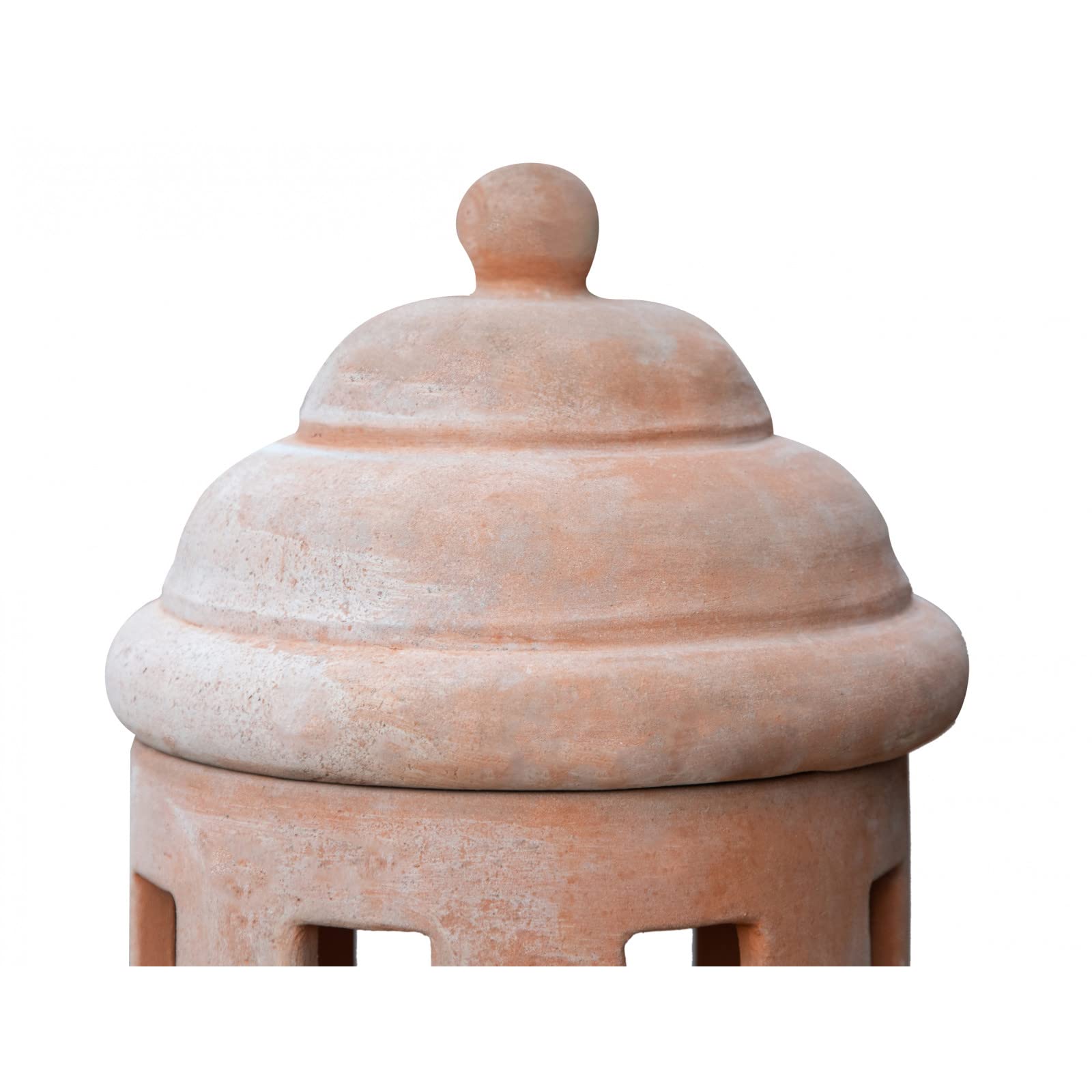 Biscottini Lanterna da Esterno in Terracotta 65x30x30 cm | Lanterne da Esterno portacandele Made in Italy | Lanterne per Illuminazione Giardino