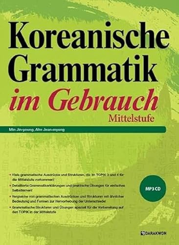 Koreanische Grammatik im Gebrauch - Mittelstufe: mit MP3 CD &amp; QR Codes im Buch