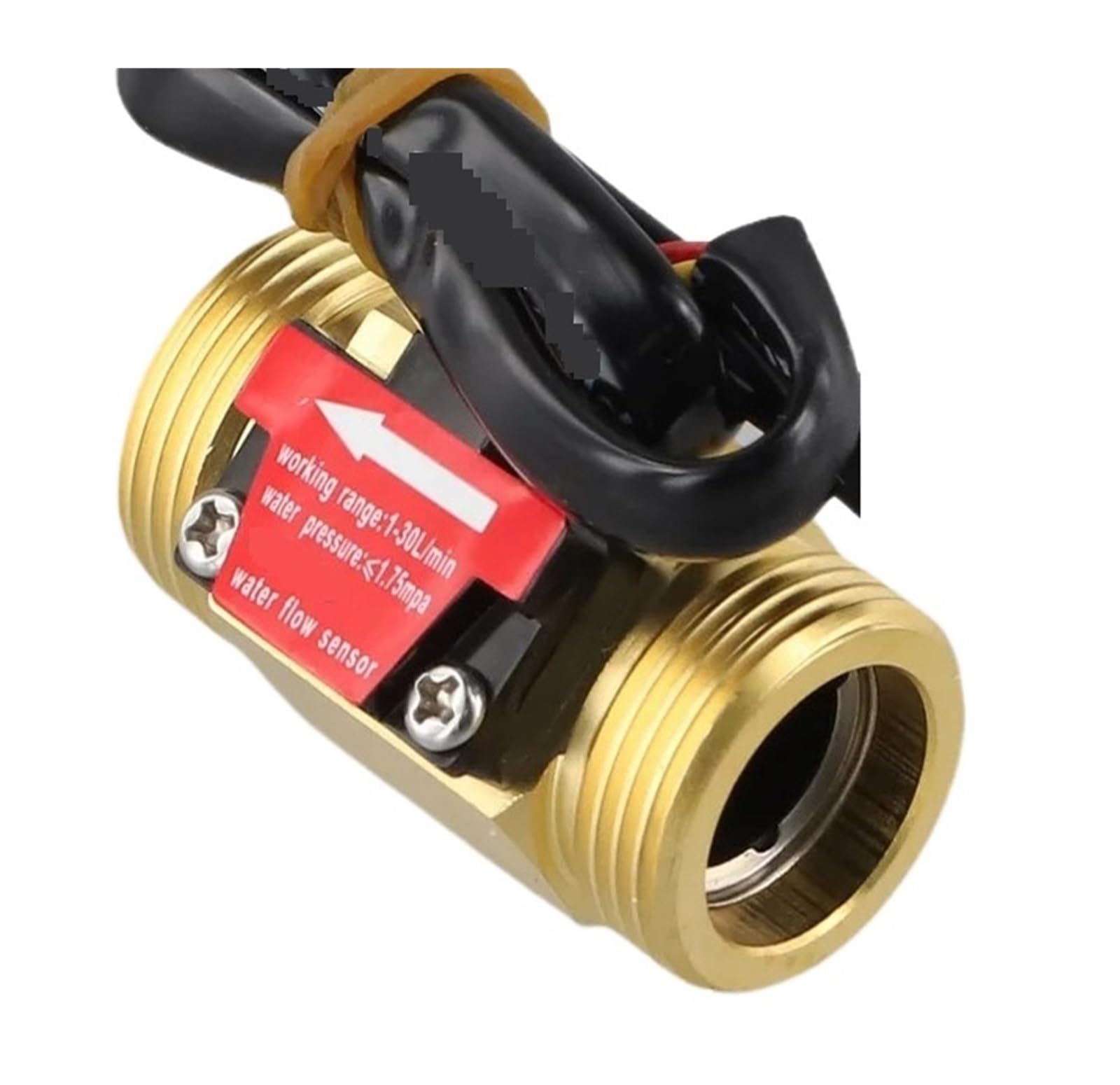 PXQCHAVLN Water Flow Sensor Meter G3/4 DC3.5-24V 1-30L/Min Hall Effect Switch