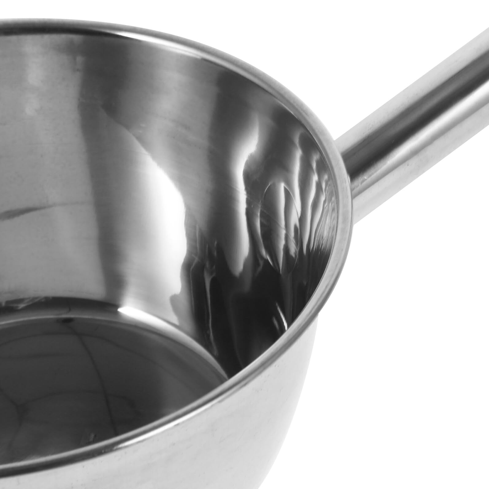 Edelstahl Suppenkelle mit Langem Griff Bruchfest Ergonomisch Geformt Vielseitig für Küche Kantine Garten Leicht zu Reinigen Robust und Langlebig