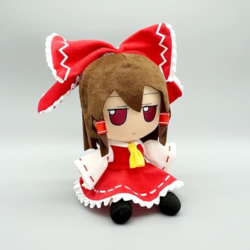 Miniatura 4 de Peluche encantador en stock Touhou Project Reimu - Figura de muñeca rellena X1 Regalo Kawaii