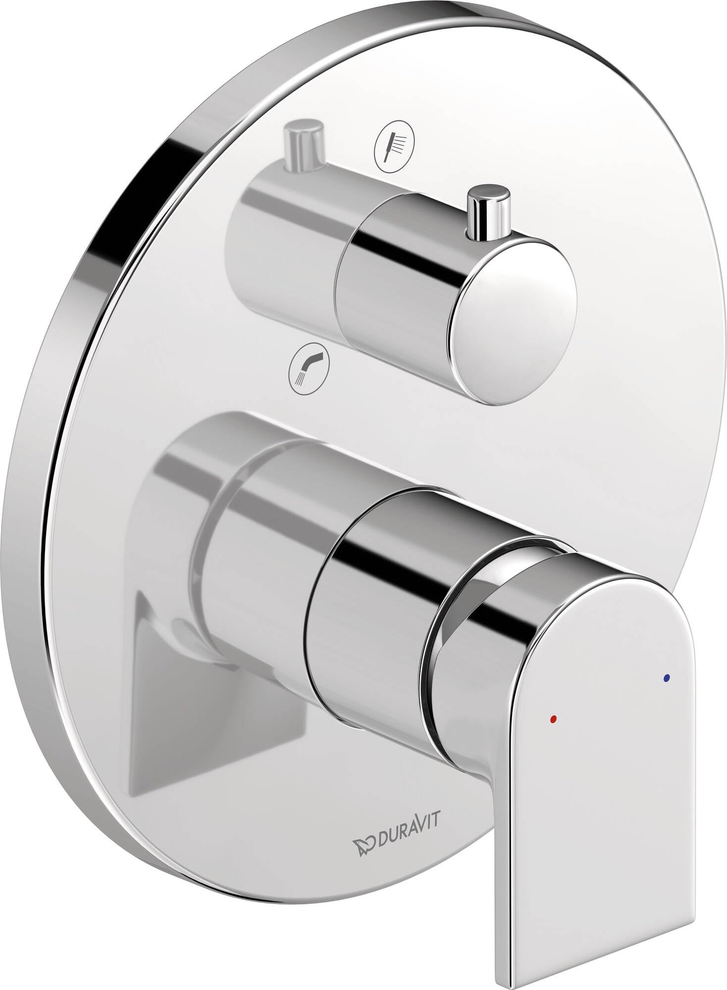 Duravit TU5210018010 Tulum Bath Mixer Tap Flush-Mounted + Safety Combination (EN1717), Chrome, 19.5