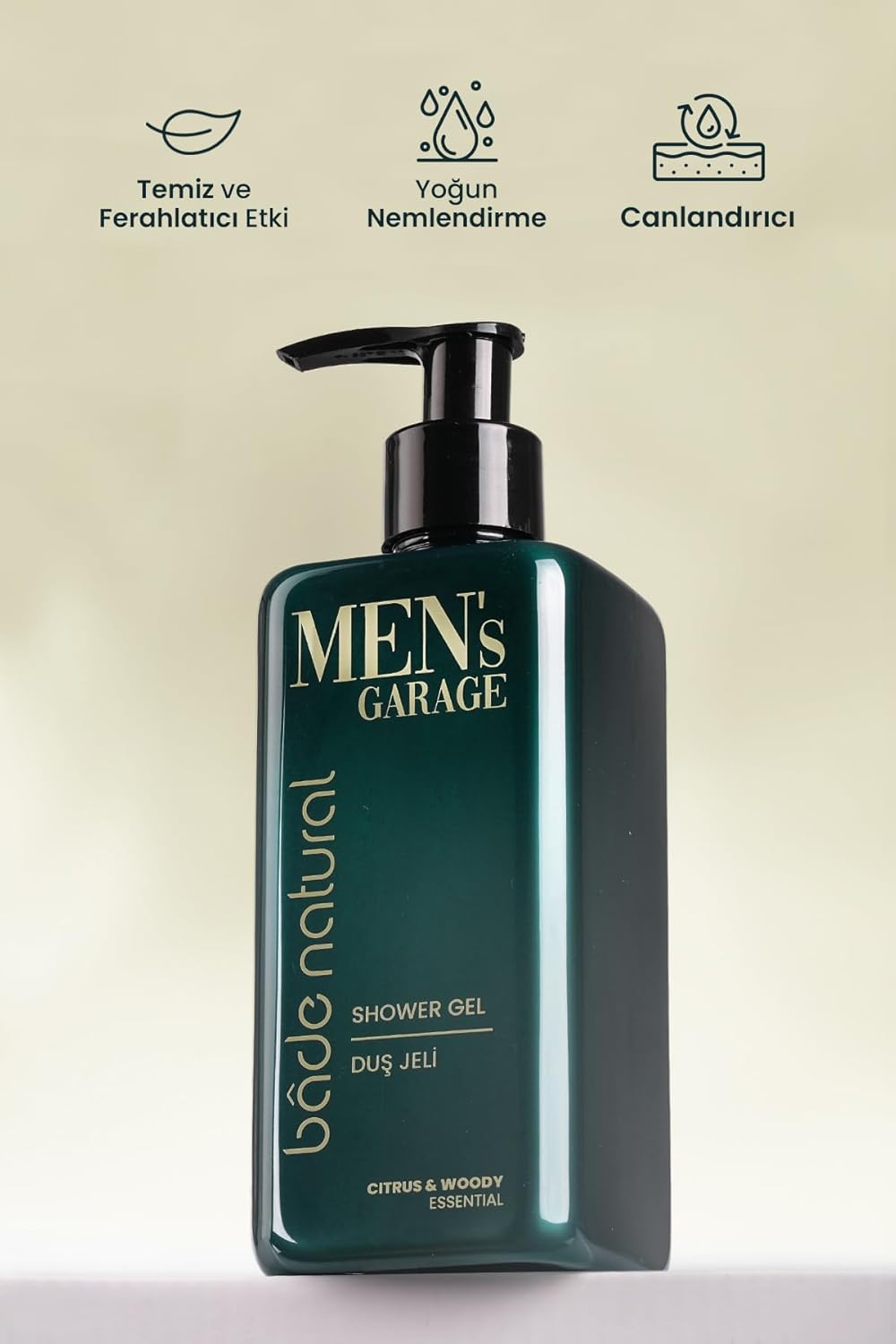 Bade Natural Men’s Garage Body Wash – 10.14 fl oz (300 mL) – Revitalizing & Purifying Shower Gel for Men with Aloe Vera – Citrus & Woody Scent – Gentle Cleansing, Hydrating, Sulfate-Free - Image 2