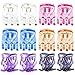 RC ROCHE ORNAMENT 12 Pcs Womens Triangle Octopus Claw Jaw Interlocking Teeth No Slip Grip Beauty Styling Pumpkin Clutcher Fashion Accessory Cute Comfy Chic Hair Clip, Small Transparent Multicolor