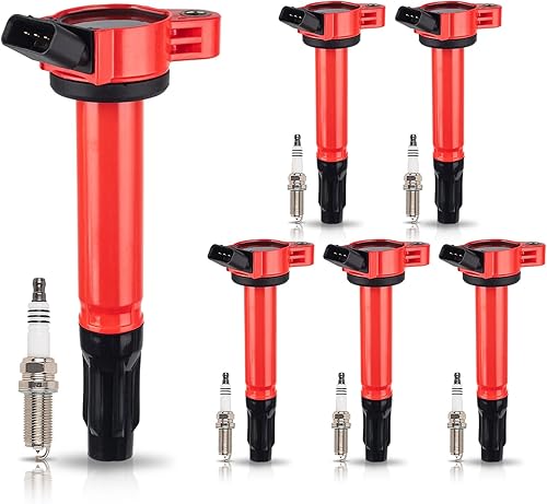 Miniatura 9 de ENA Juego de 6 bobinas de encendido y bujía de platino compatibles con Toyota Lexus Avalon Camry Rav4 Sienna Highlander IS350 ES350 2.7L 3.5L 4.0L