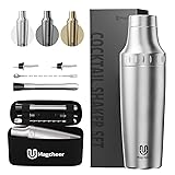 Hybrid Cocktail Shaker Set | Vacuum Insulated Stainless Steel Martini Shaker with Strainer & Jigger...