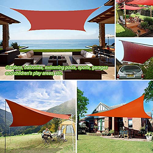 Tela solar triangular de 2m para evitar el calor extremo con tejido impermeable y de sombra 7