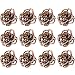 Maxdot 12 Pack Vintage Rose Hair Claws Clamps Metal Hair Clips No-slip Hair Grip for Girls and Ladies