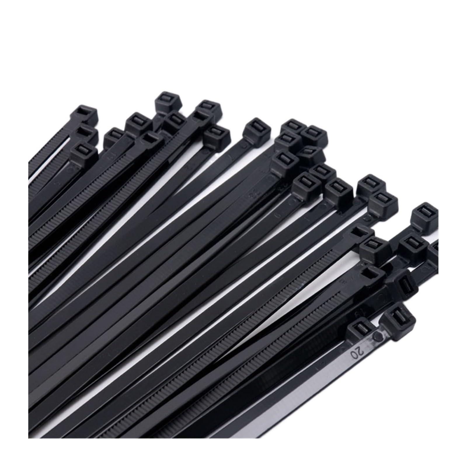 Zapinane na zamek Samoblokująca plastikowa nylonowa opaska kablowa, 100 sztuk, czarny pierścień mocujący, zestaw przemysłowy(3X100 width 1.8mm)