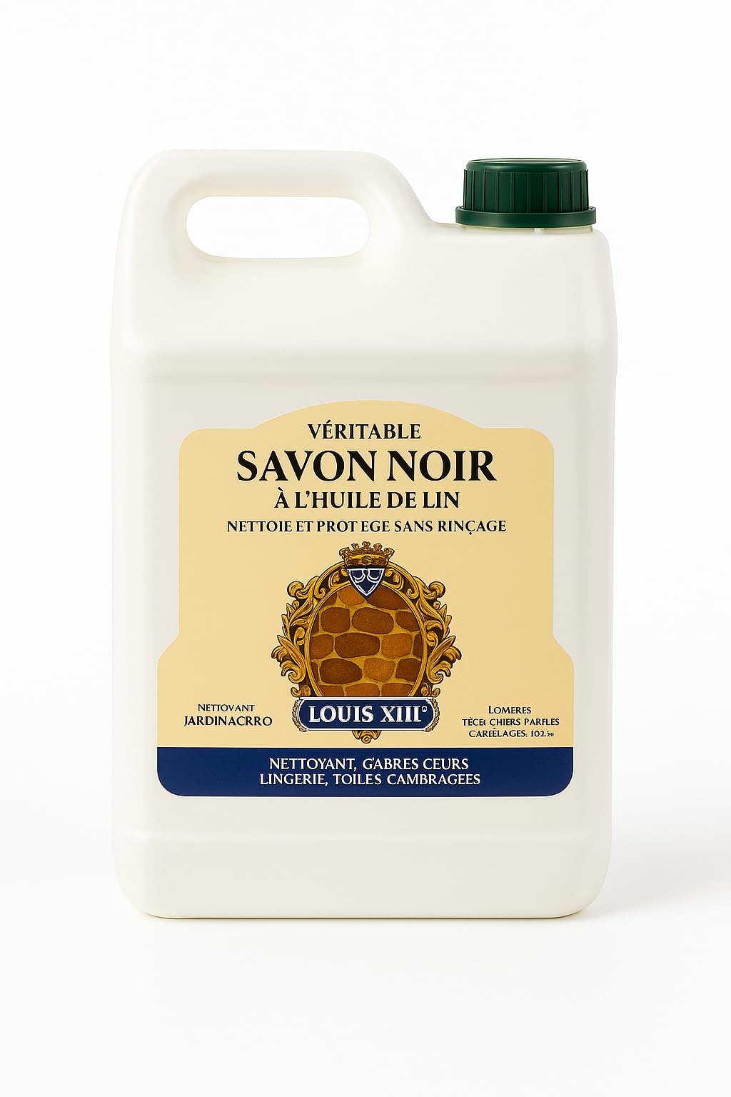 Louis XIII Verdadero Jabón Negro 5L – Limpiador Natural para Suelos de Piedra, Mármol, Gres y Madera | Fórmula Ecológica con Aceite de Linaza | Limpieza Profunda sin Aclarado