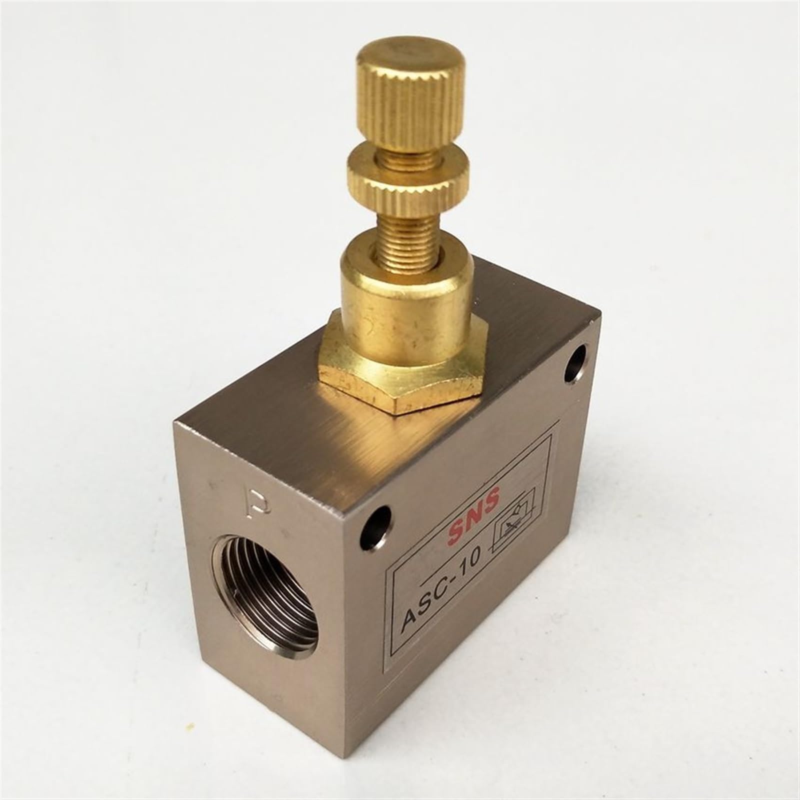 ASC-10 válvula solenoide neumática de la válvula de control de flujo del control de velocidad de 3/8''