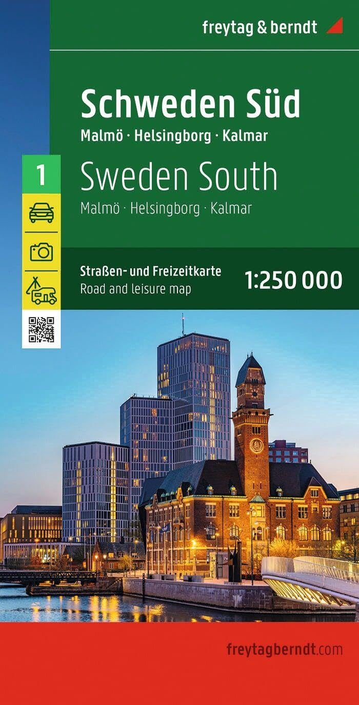 Sweden South Road and Leisure Map (CZECH) 9783707922868