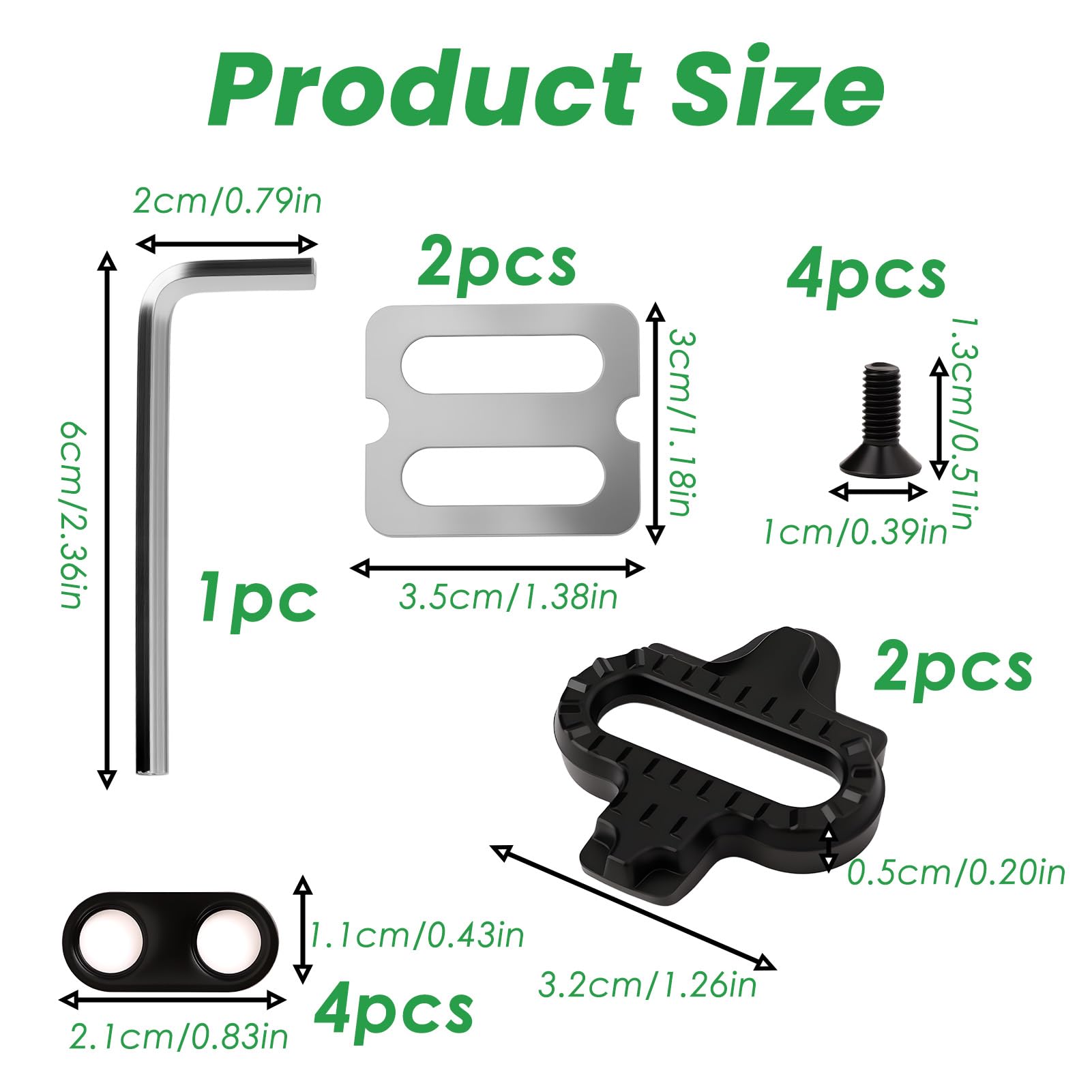 Cleats de bicicleta con placas antideslizantes compatibles con pedales Shimano MTB SPD (SH51) para Cleats Shimano SPD para entrenamiento en interiores, ciclismo al aire libre y commuting