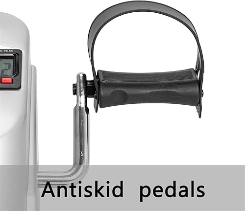 Miniatura 3 de Mini bicicleta de ejercicio, ejercicio portátil para usar en el hogar, manos y pies, mini bicicleta de ejercicio, color plateado