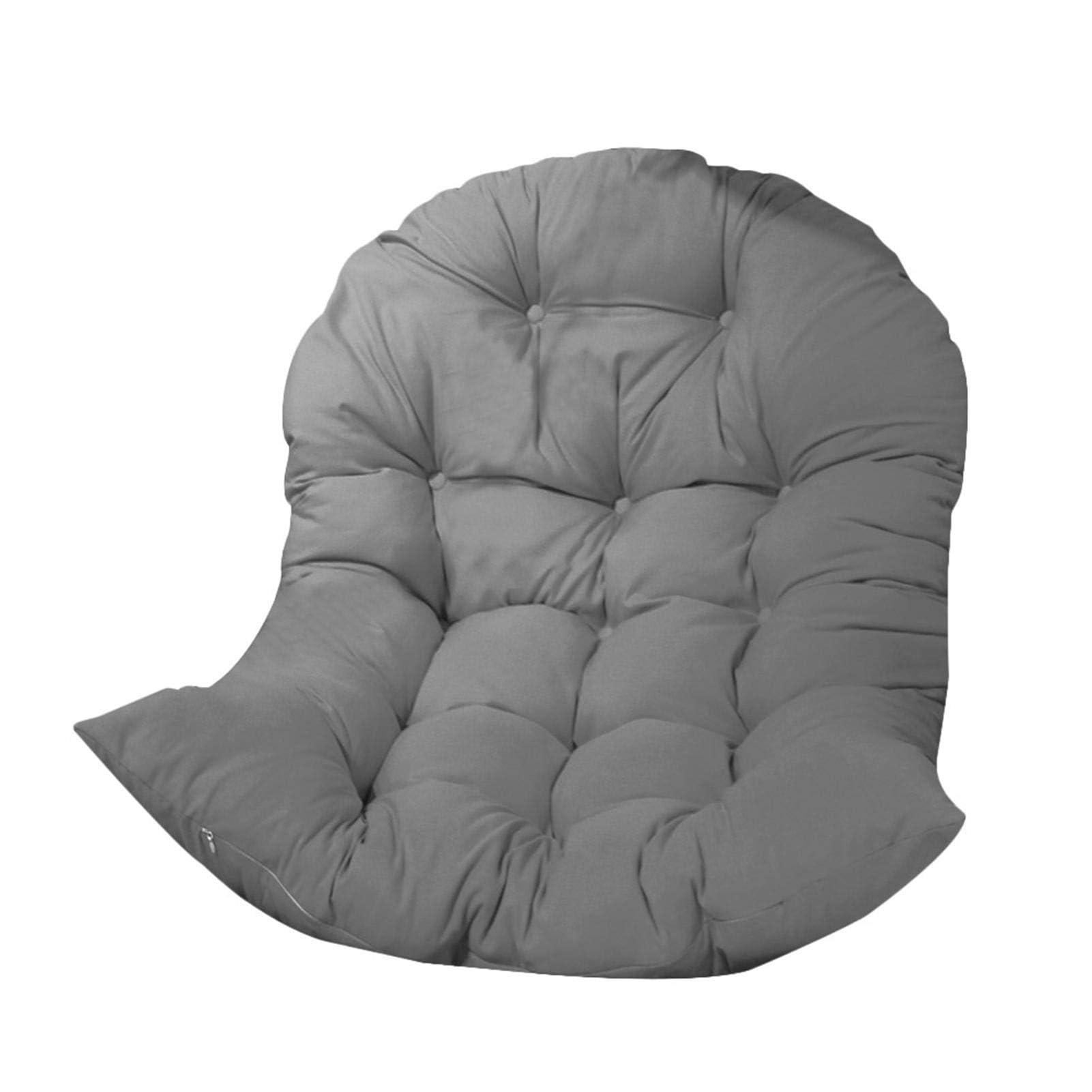 Meiiron Swing Hanging Basket Seat Cushion Egg Chair Seat Cushion Hanging Wicker Rattan Chair Cushion Egg Chair Cushion for Courtyard Garden Balcony Lawn Living Room(Style 1)