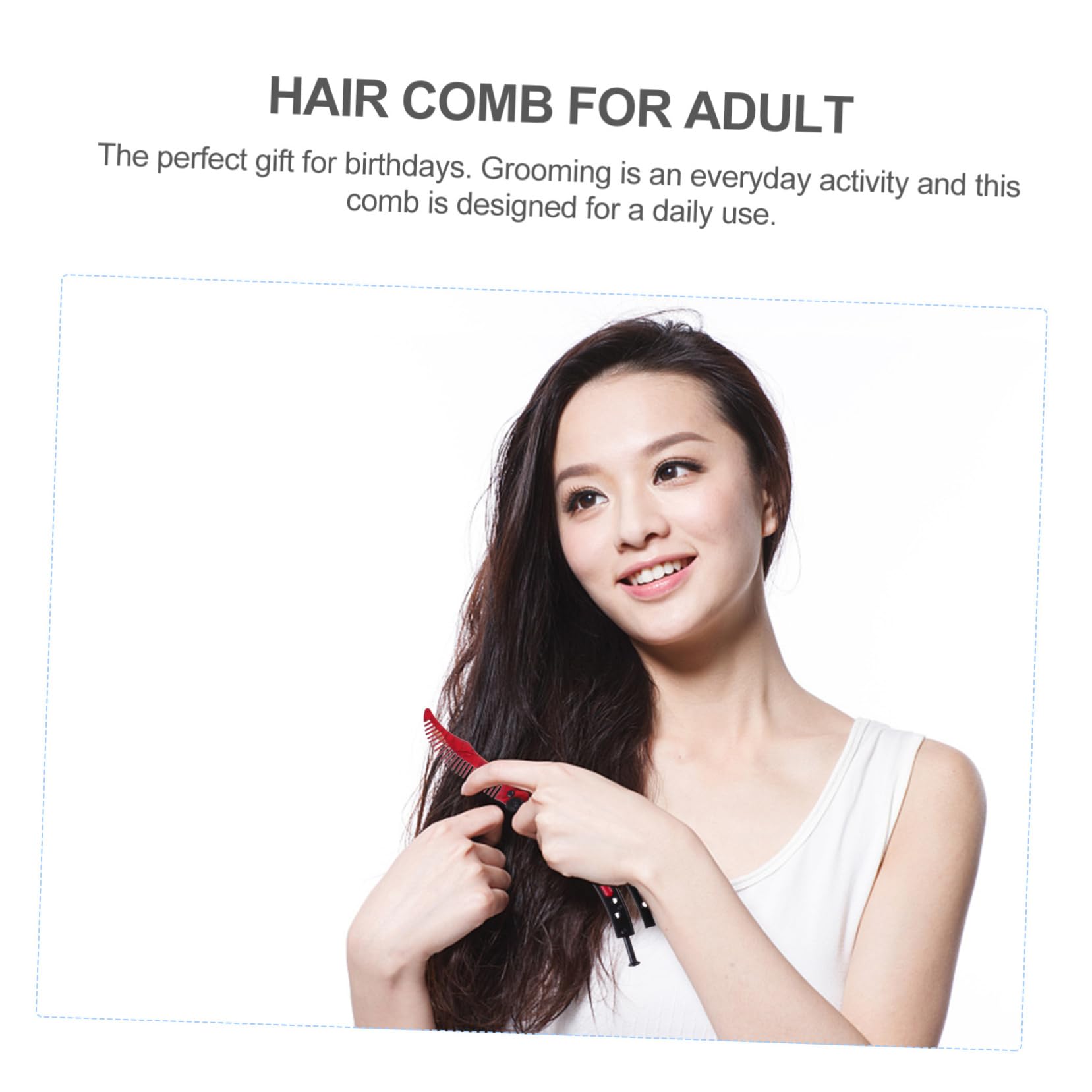 DOITOOL Peine De Peluquería De Acero Inoxidable Diseño Curvado Para Hombres y Mujeres Herramienta Profesional Para Estilizar Peinados Salones y Uso Personal
