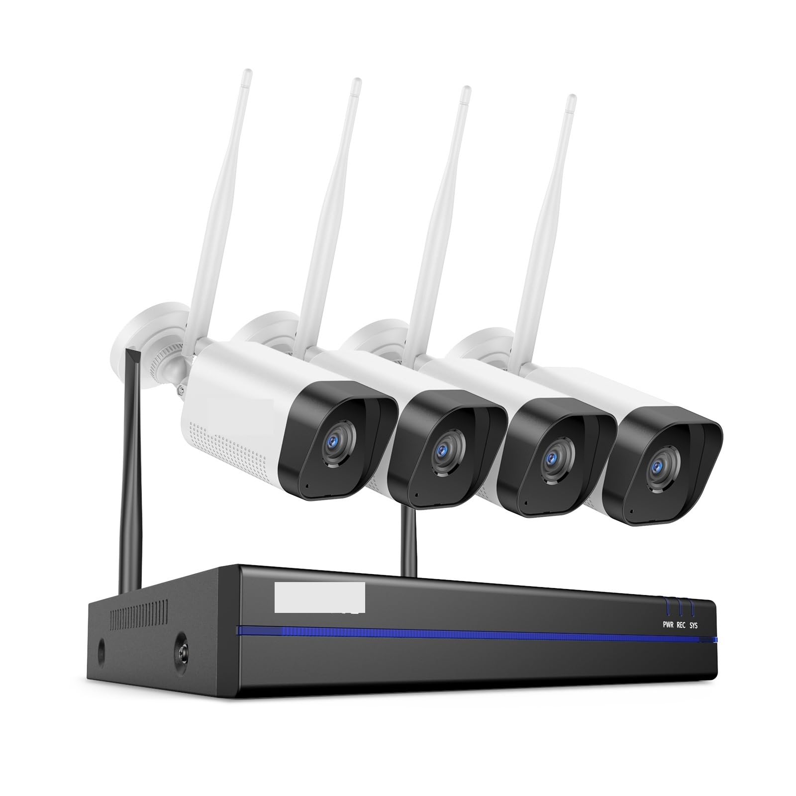 Kit de vigilancia WiFi/inalámbrico de Audio de Doble Canal 4K de 16(4T,16CH NVR 4Pcs Camera)