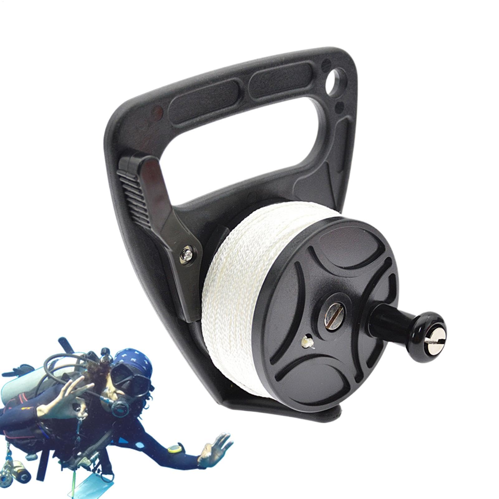 Carrete de buceo para kayak y actividades de snorkel seguro bajo el agua