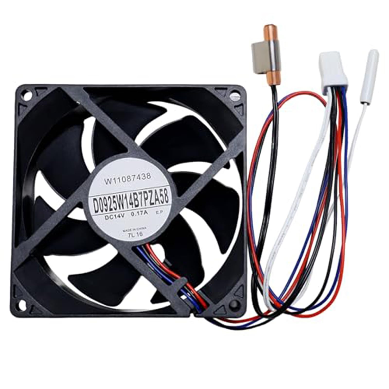 Kaeltsyn Refrigerator Evaporator Fan Motor Noise Reduction Replacement for Replace W11087438 Accessories Cooling