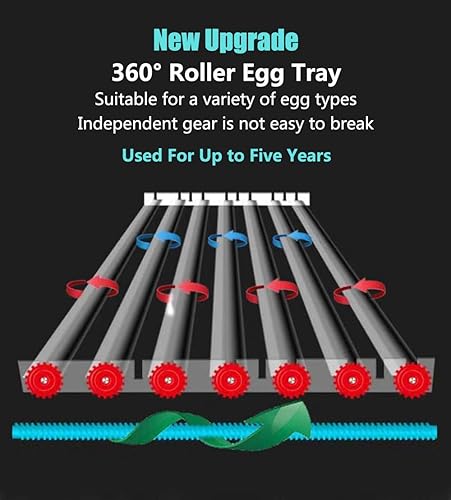 Miniatura 5 de JAEDO Incubadora automática de huevos 150  180 Incubadora de huevos digital automática con giro de huevos para pollos, patos, gansos, pájaros